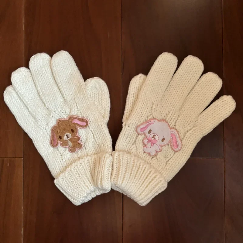 Sugarminuet Winter Gloves for Girls Kids Cartoon Anime Rabbit Cute Kawaii Gloves