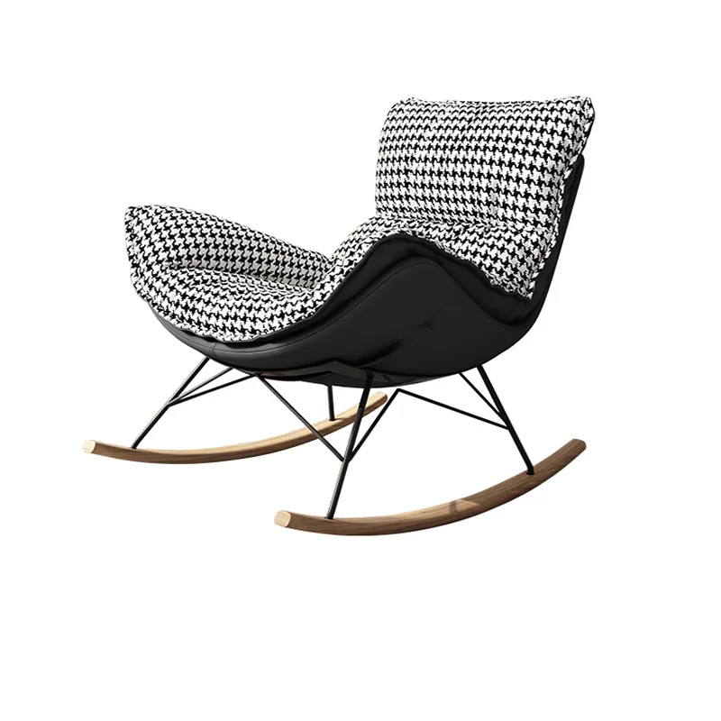 

Qiandongge Rocking Chair Nordic Home Personality Lazy Balcony Living Room Leisure Lunch Break Sofa Chair