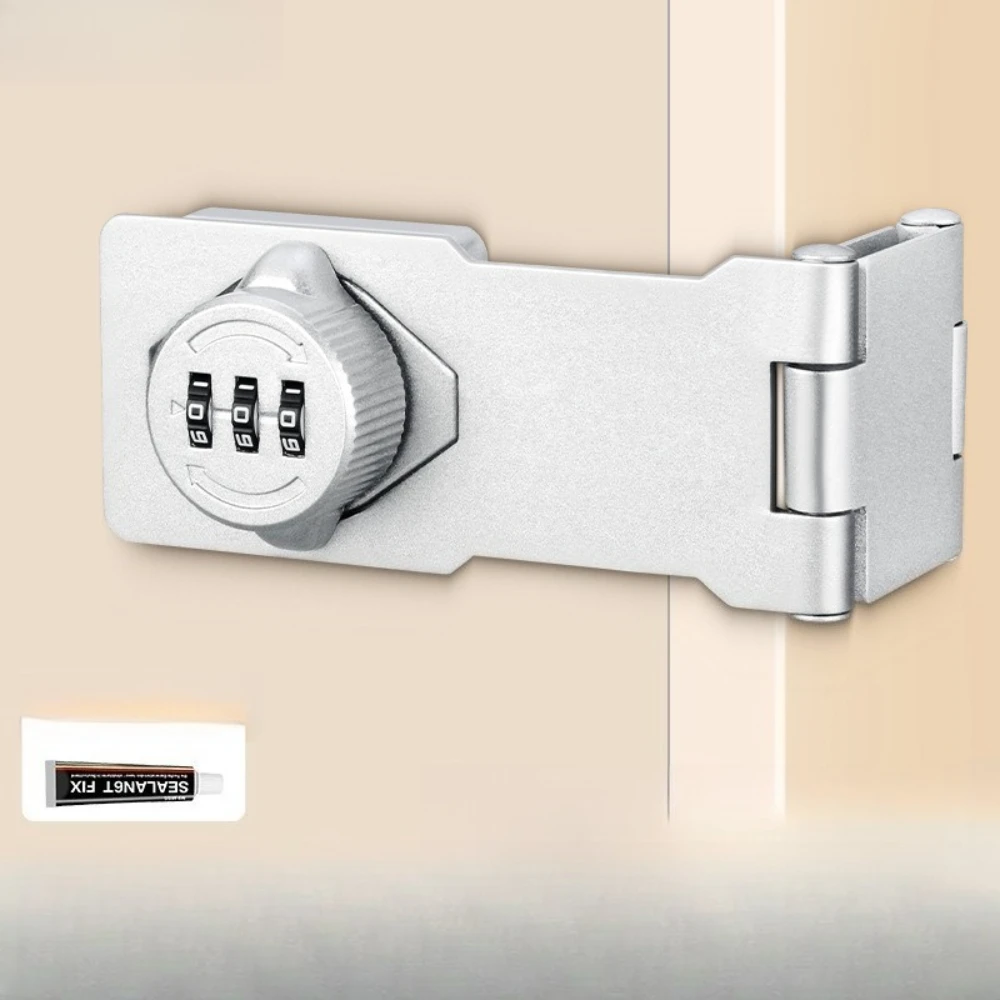 قفل مجمع غير مثقوب قفل مضاد للسرقة 90 درجة مع مسامير لخزانة باب الخزانة خزانة خذاء قفل خزانة ملابس بأدراج #3