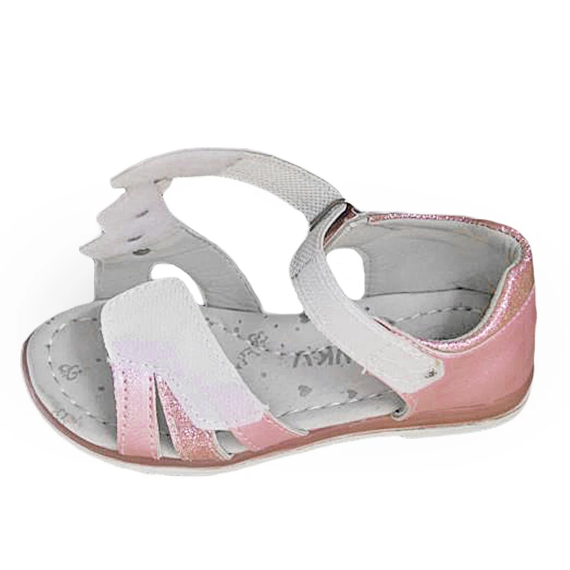 NEW Fashion 1 pair Orthopedic Leather Sandals Children girl shoes , super quality flower Kid Girl Sandals