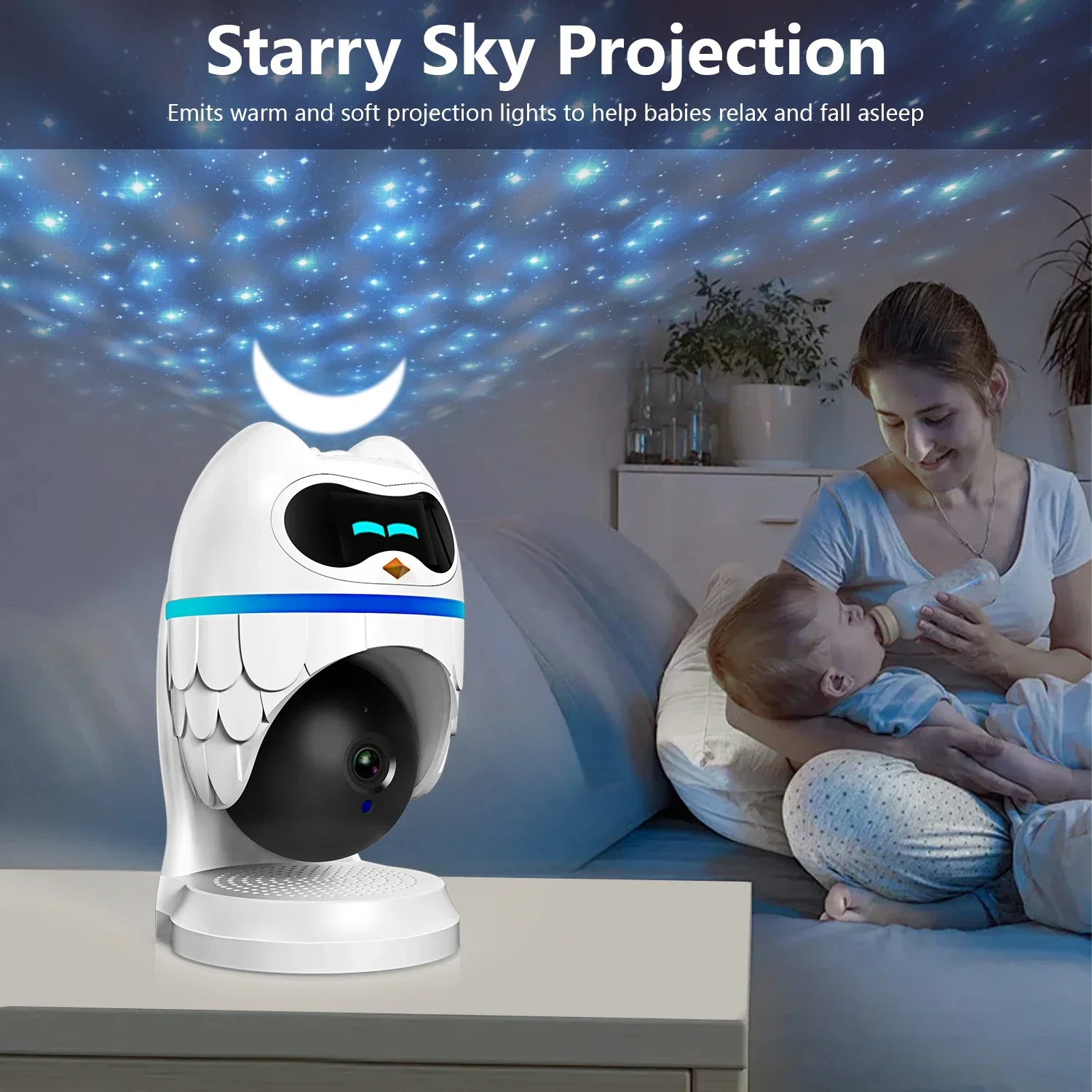 5 inch 720P HD Screens Two Way Audio Lullaby Night Vision Wireless Wifi APP Dual Video Mode Baby Monitors with camera