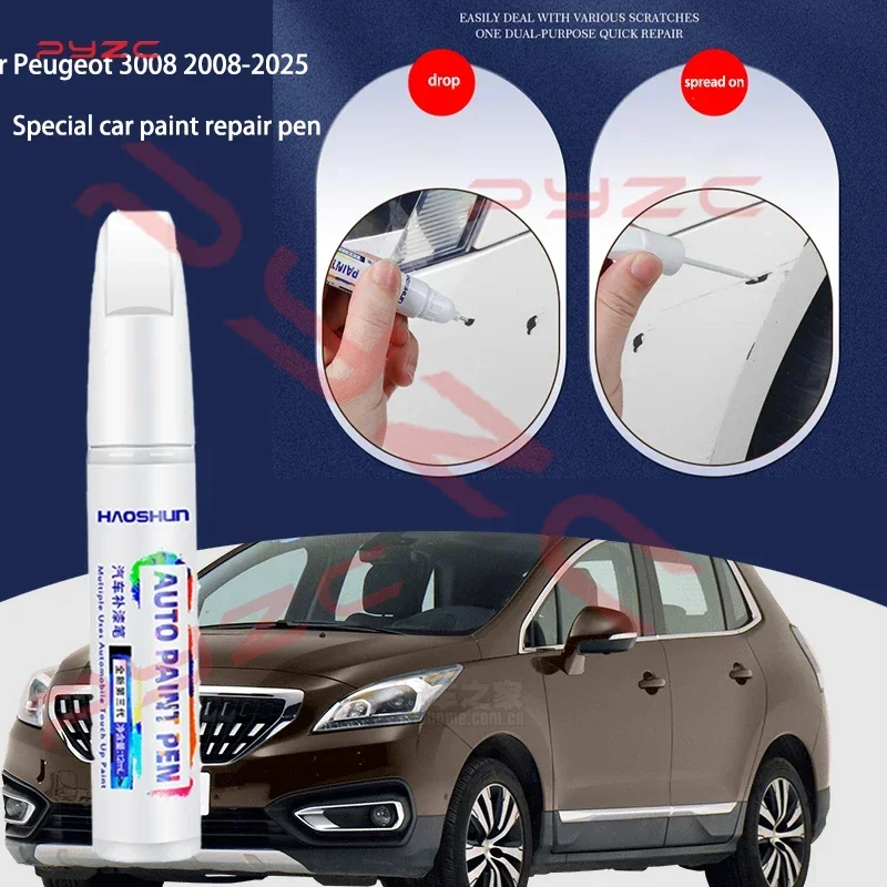 

Для Peugeot 308 SW GT 2007-2025 T7 T9 P5: Карандаш для ремонта краски, средство для удаления царапин, аксессуары для авто DIY, черный, белый, зеленый, синий