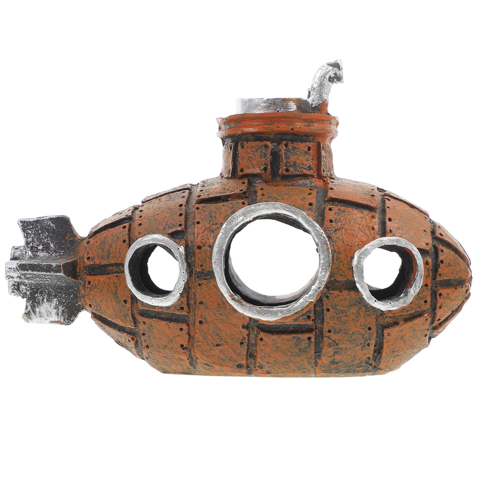 

Simulation Submarine Aquarium Ornament Resin Craft for Fish Tank Underwater Decor Creative Landscape Enhancement Safe for Fresh