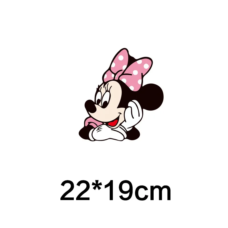 Disney Mickey Minnie Mouse Car Sticker Cartoon Personality Auto Body Decorative Stickers Waterproof Covering Up Scratches Decals