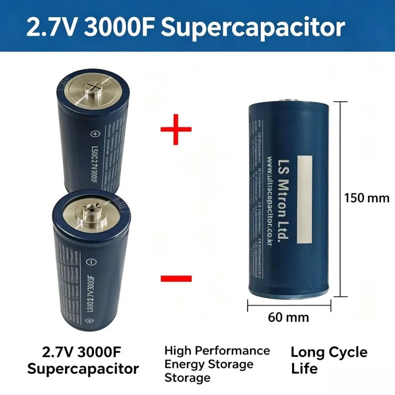 1-24PCS 2.7V 3000f Super Farad Capacitor DIY 12V 24V 48V EV RV Car Start Power Spot Welding Machine Audio LS Super Capacitor