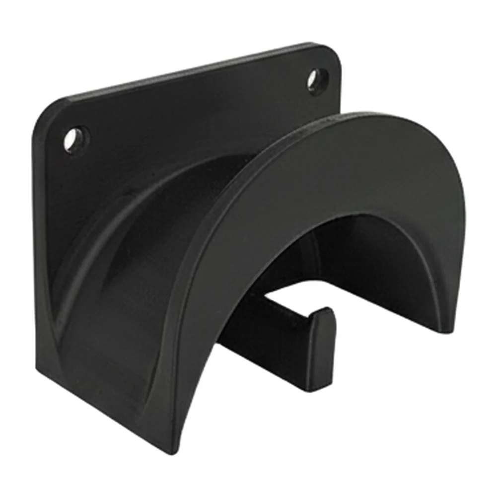 Black Plastic Wall Mount Cable Organizer Hook With Curved Groove For Kitchen Bathroom Tool Storage Shelf Purpose 4pcs