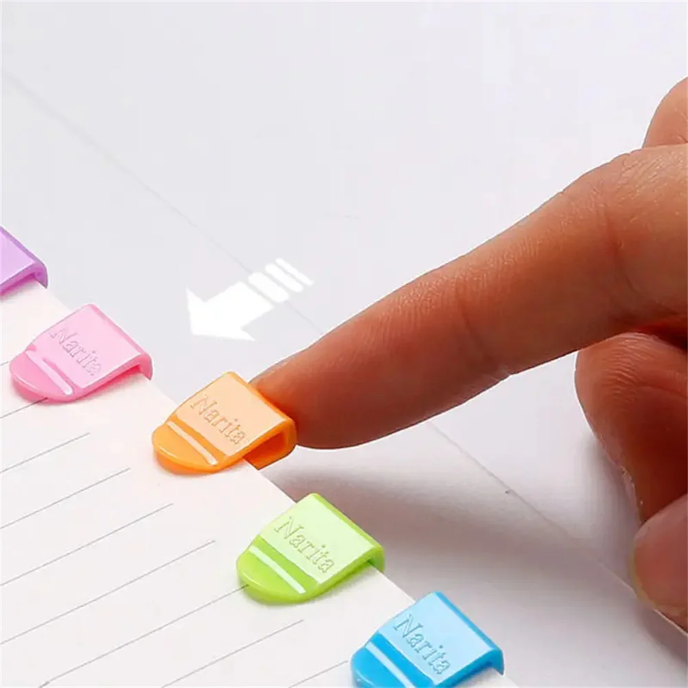 20pcs Colorful Mini Plastic Clips Set - Versatile Notebook Label Organizers Durable Bookmark Decorations Perfect for Student