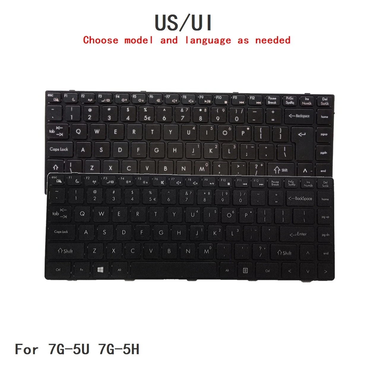 

New US UI Language Keyboard For Haier 7G-5U 7G-5H Notebook PC Replacement Keyboard