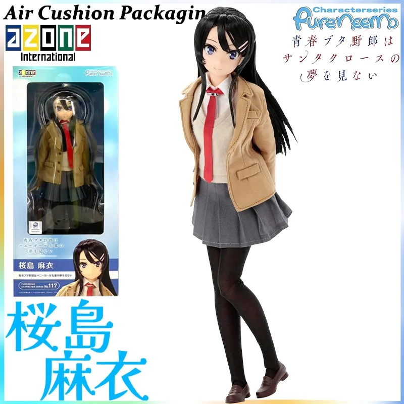 

Оригинальная серия фигурок Azone PureNeemo: Аобута ‌ Сакурадзима Май ‌ Коллекционная фигурка аниме-девушки №117, масштаб 1/6, модель игрушки