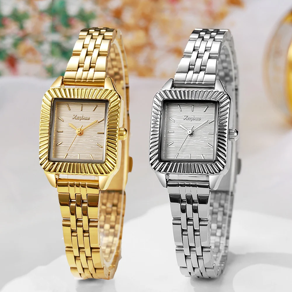 Luxury Women Watches Simple Steel Strap Gold Watch Ladies Quartz Watch Wholesale Student Gift Wristwatches Relojes Para Mujer
