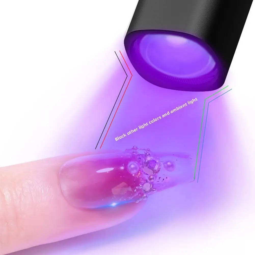 1 ชิ้นแบบพกพา UV โคมไฟเล็บเครื่องเป่า USB แห้งเร็ว UV LED อาชีพเล็บ Curing Light สําหรับเจลเล็บ