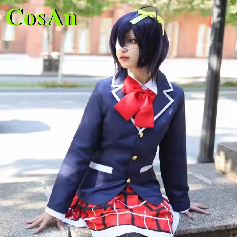 

Cos-Mart Anime Love Chunibyo & Other Delusions Takanashi Rikka Cosplay Costume School Suit Skirt Party Role Play Clothing Gir