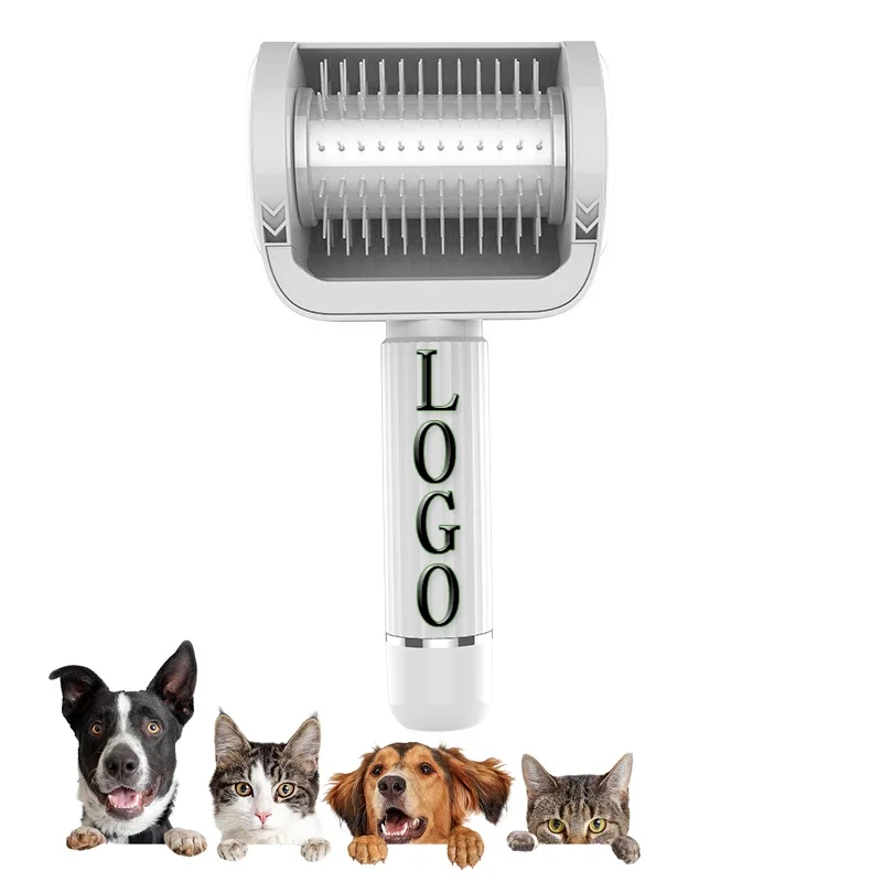 New Product Design Pet Knot Haircut Removal Self-Cleaning Skateboard Beauty Brush Electric Pet Comb Cats And Dogs