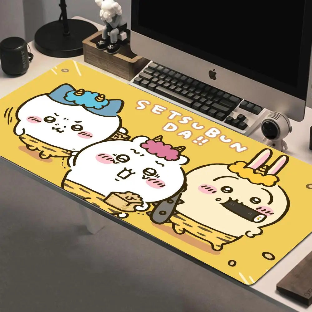 

Cute Cartoon C-Chiikawas Mousepad Non-slip Lockedge PC Gaming Mouse Pad Gamer Desk Mats Keyboard Pad Mause Pad Muismat Carpet