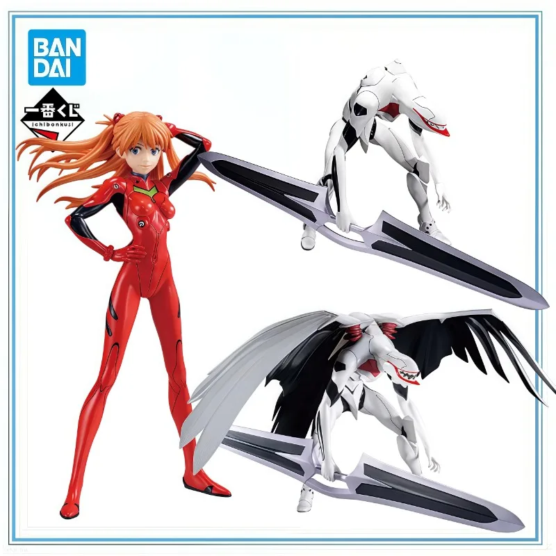

BANDAI в наличии, оригинальные Evangelion Ichiban Kuji Asuka Langley Soryu, аниме-фигурки для девочек, модель Collectio, игрушки, подарки, игрушки