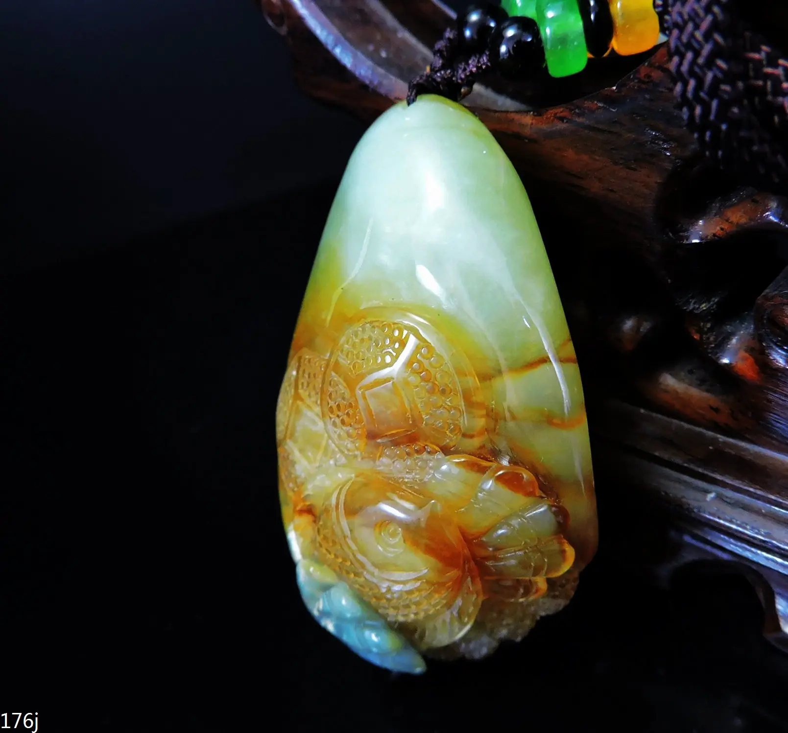 

Jade Jewelry Natural Jade Pendant Necklace Hand-Carved angelfish&coin&seashell Jadeite Necklace Pendant Gift No Treatment 176j