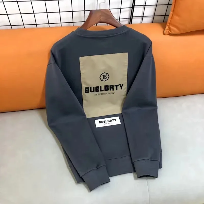 2025 Otoño e Invierno tendencia de moda nueva sudadera con capucha estampada de algodón moda para hombres y mujeres marca de gama alta deportes sudadera suelta Tops