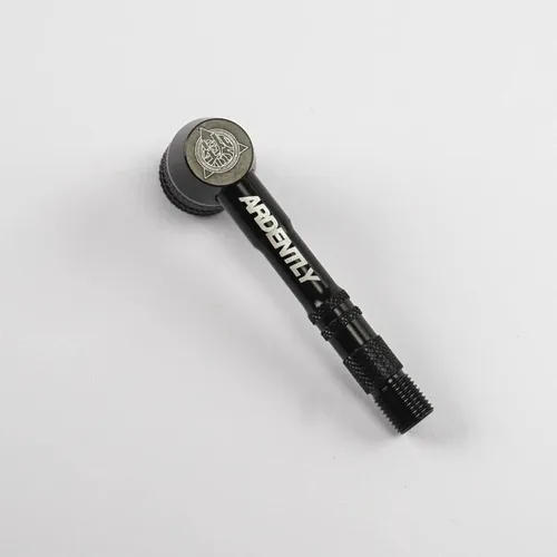 Imagen 2 del producto Rueda de disco negra para bicicleta, adaptador de 90 grados, adaptador de llanta de válvula de bomba Presta para bicicleta de montaña y carretera, conector de conversión, accesorios para ciclismo