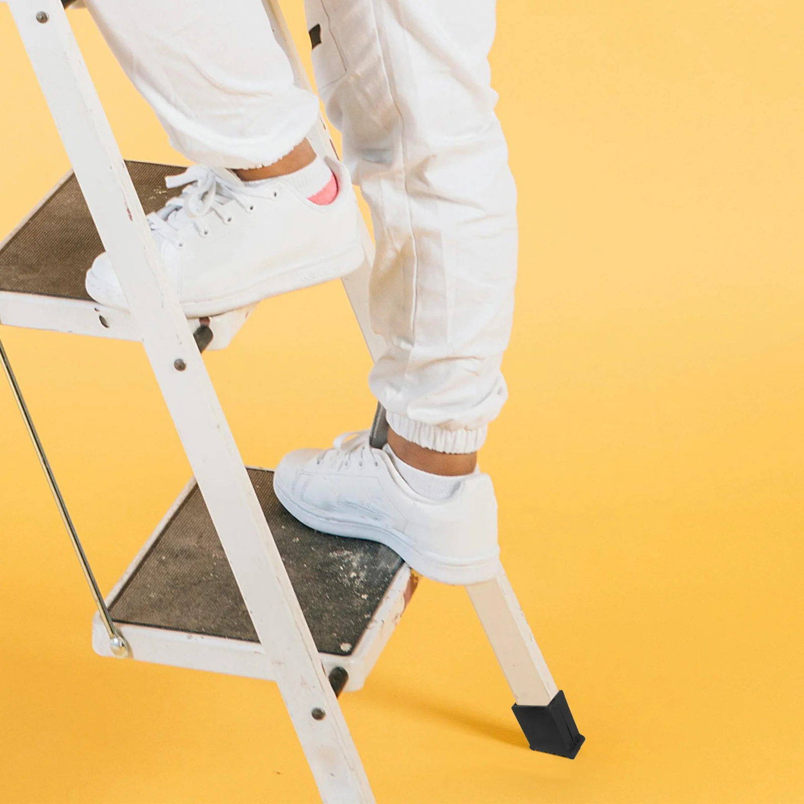 4 Stück rutschfeste Leiter-Fußabdeckungen, dicke PVC-Endkappen, rutschfeste Stabilisator-Pads für Zuhause und Technik, Anti-Rutsch-Abdeckungen für Leiter