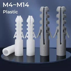 M4 M5 M6 M8 M10 M12 M14  Gary White Plastic Expansion Pipe Cimbing Wall Tiger Shaped Expansion Wall Plug Bolt Dowel