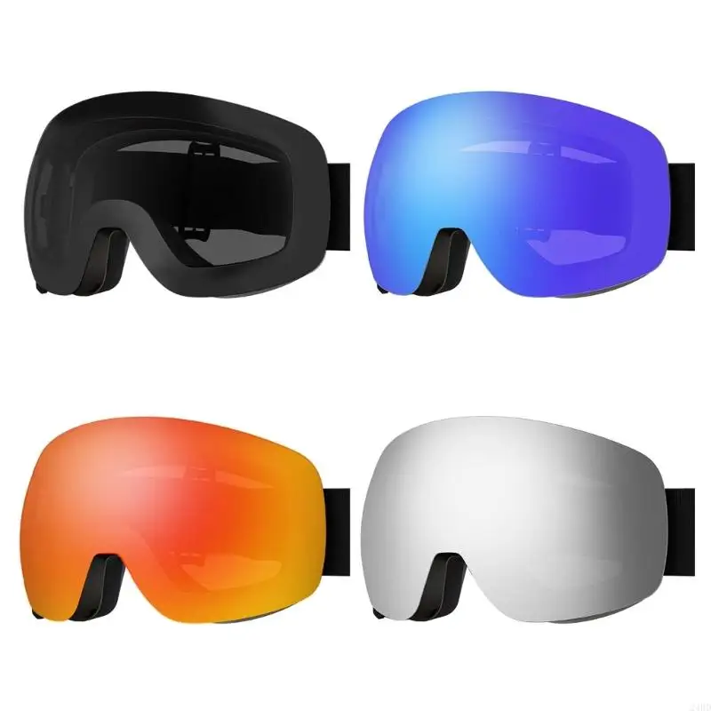 

Лыжные очки с магнитной съемной линзой, двухслойный противотуманный дизайн, аксессуары для зимних видов спорта, подходящие для