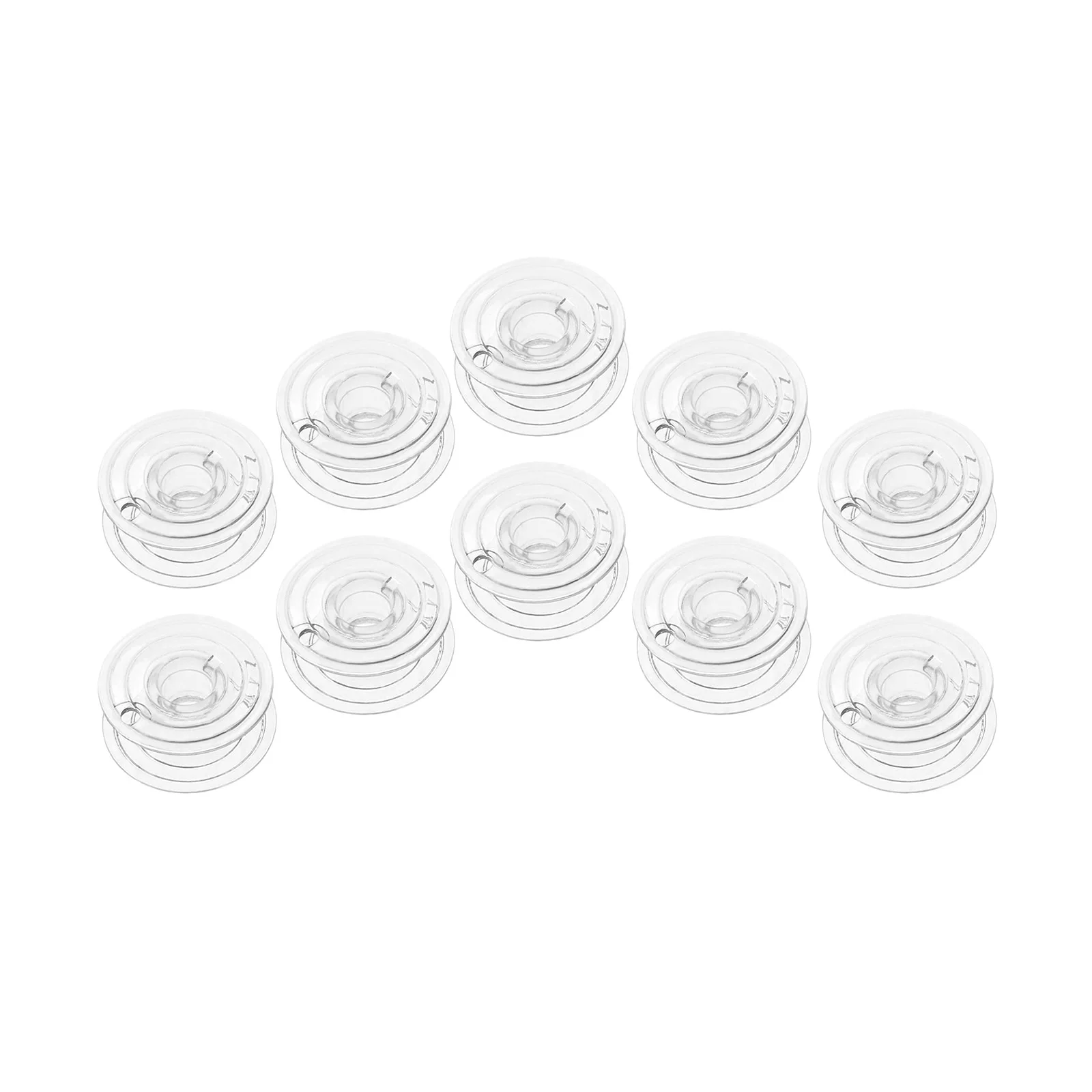 10pcs #136492-001 Sewing Machine Bobbins Thread Core Ring for Babylock Bernina Brother Riccar Simplicity Singer White 21*9*6mm