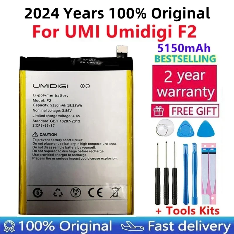 

Original High Quality For UMI Umidigi F2 5150mAh Battery Replacement Battery For Umidigi F 2 Mobile Phone Bateria AKKU+ Tools