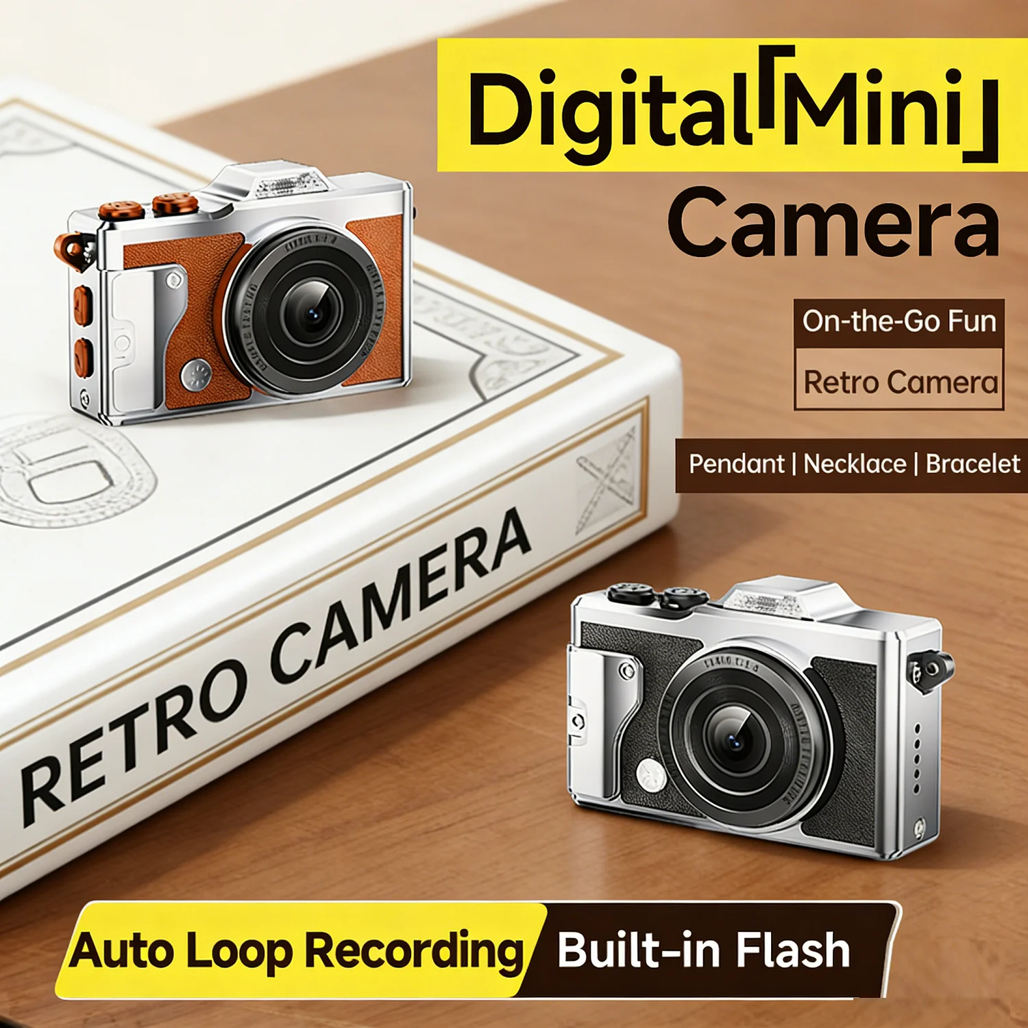 Mini Retro Camera Digital Vide - Outdoor Sport Activities For Kids ulasan dan harga