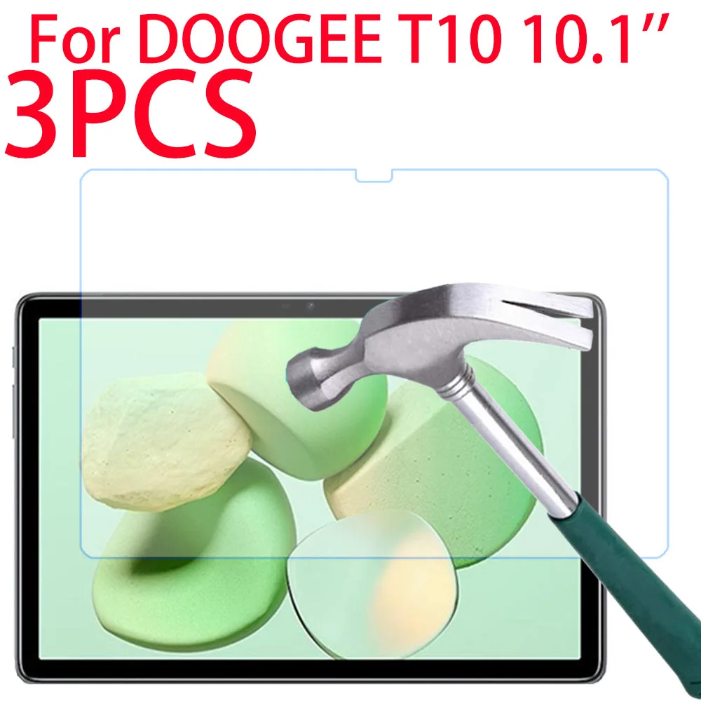 3PCS 9H Tempered Glass Protective Film For Doogee T10 10.1 inch Screen Protector For Doogee T10 10.1 Tablet Glass
