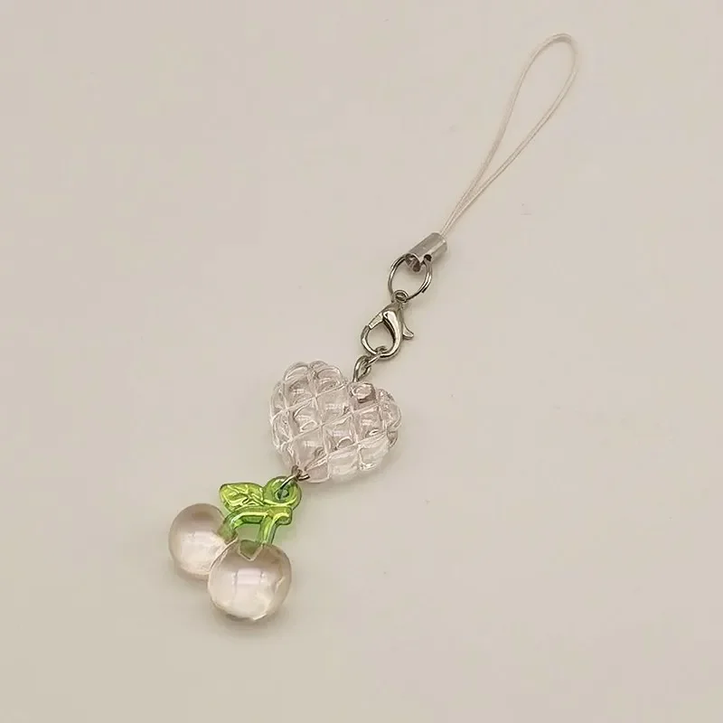 New Phone Charms Strap Lanyard Cute Bear Star Pendant Chain For iPhone XSMAX Earphone Books Bag Handmade Customized Bead  Case