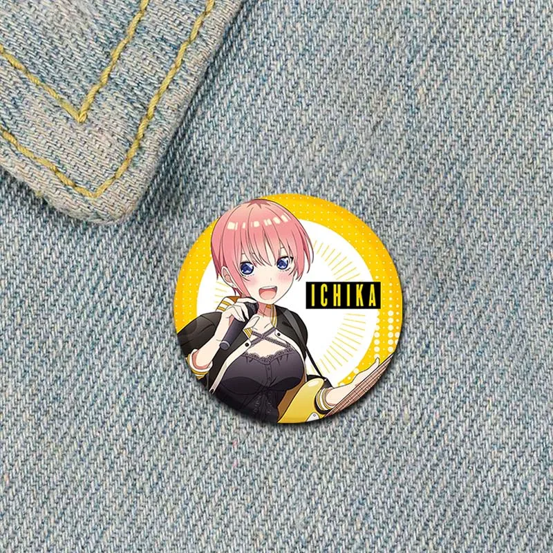 Anime The Quintessential Quintuplets Brooches Pin Ichika Nino Miku Yotsuba Nakano Cartoon Badge Backpack Clothes Jewelry Gift