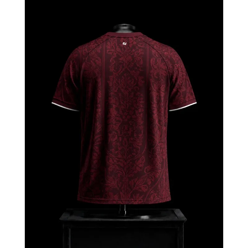 New Family Matching Turkey Soccer Jersey Ottoman Floral Print Raglan Sleeves Double-sided Print Breathable Fan Match Day Outfit