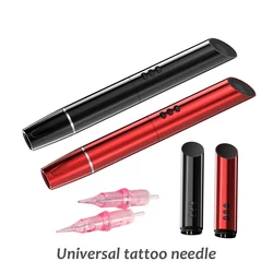 Black/Red Wireless Tattoo Machine High Quality LED Multifunctional Permanent Makeup Eyebrow Pen