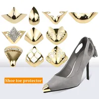 Protector de puntera de zapato de tacón alto para mujer, cubierta antipatadas, decoración Invisible para zapatos de cuero, accesorios, funda de Metal