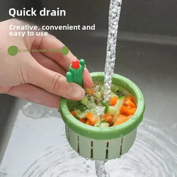 Cactus Sink Filter Screen Kitchen Anti Clogging Sink Vegetable Washing Basin Sewer Filter Basket Kitchen Waste Filter Screen