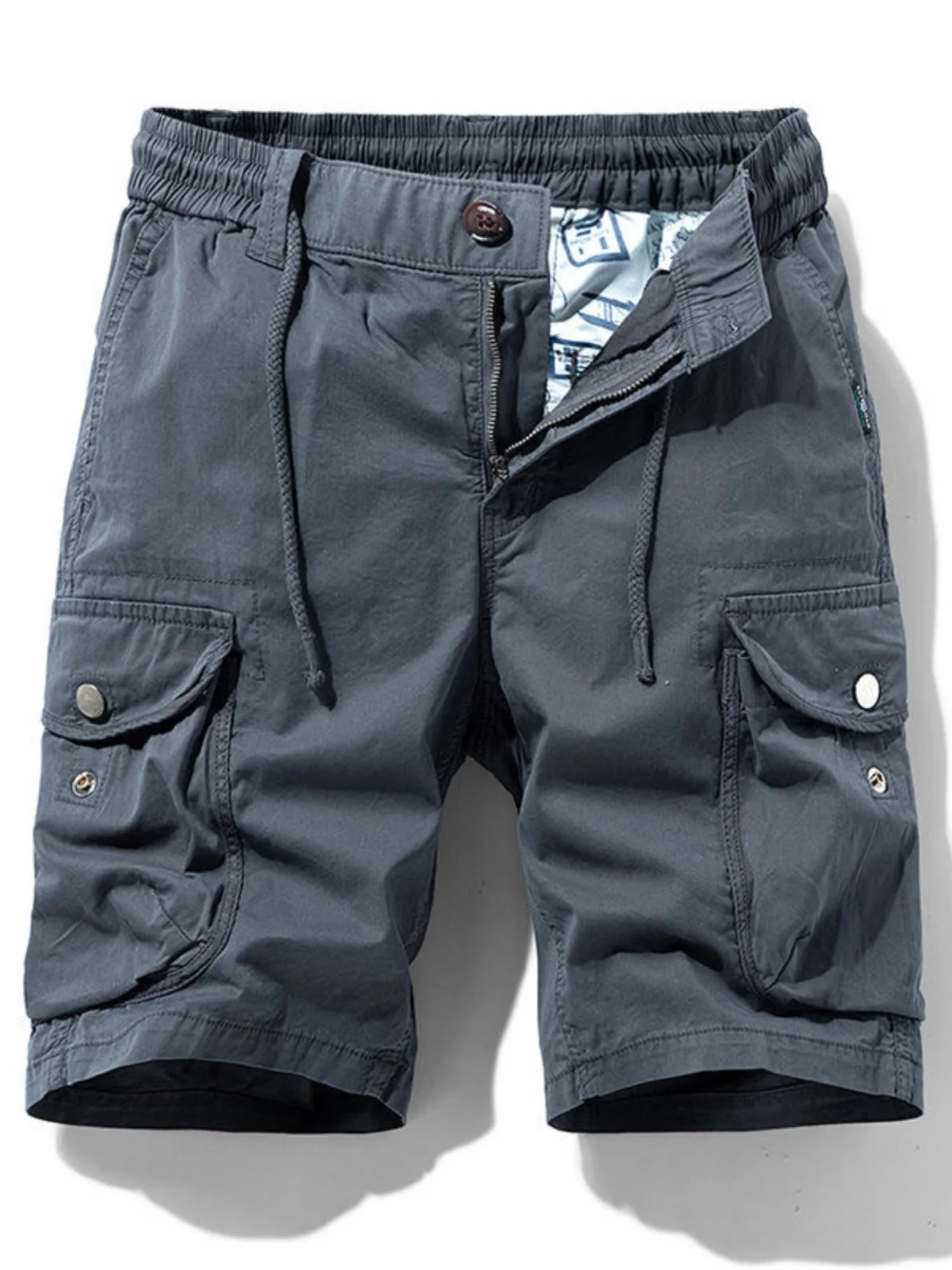 

Retro American Workwear orts Men's Construction Site Outdoor Dirt Resistant Wearable Five-Quarter Length Utili Trousers