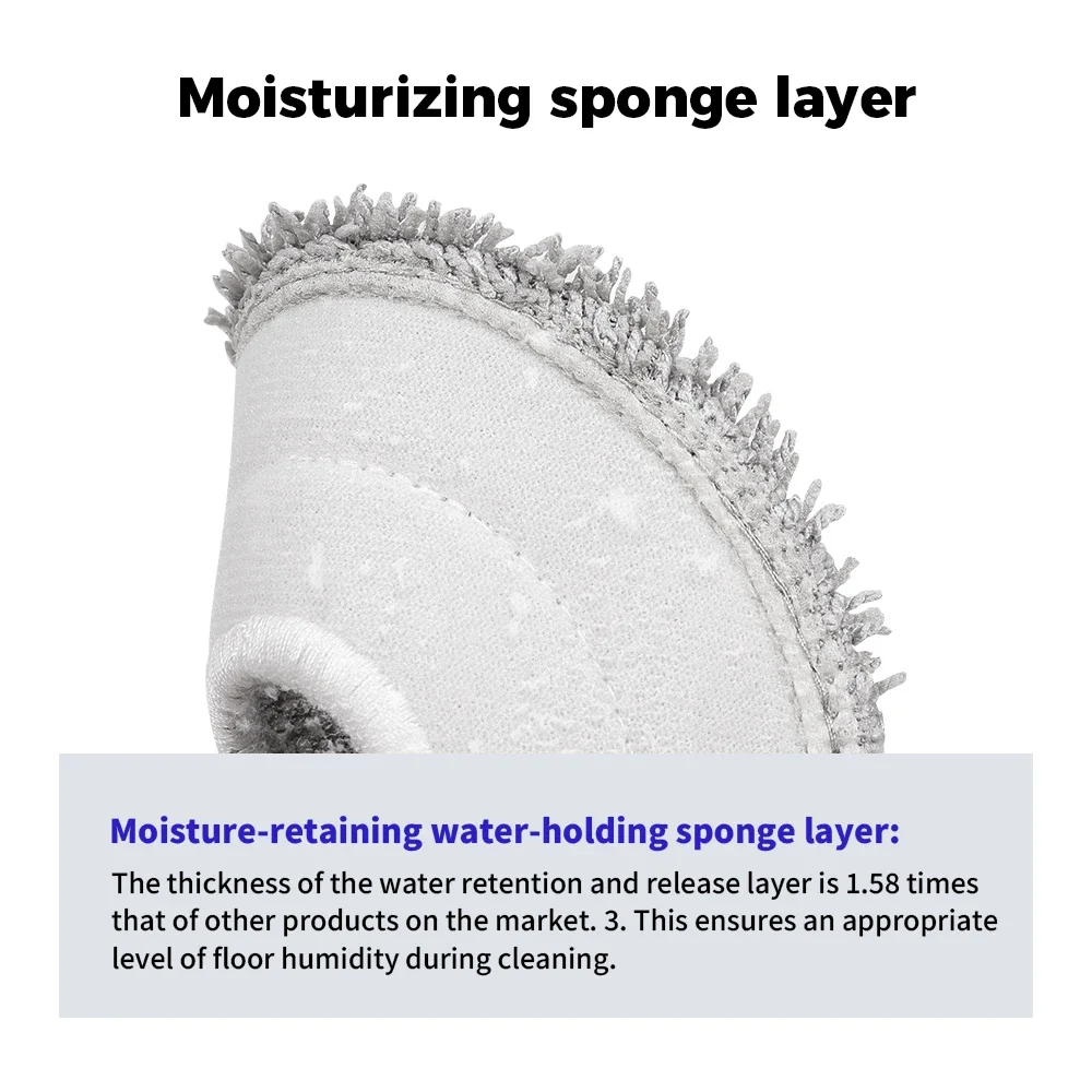 أجزاء وسادة الممسحة لـ Dreame L10/L20/L30 Ultra، X10/X40/X50 Ultra، X20/X30/X40/X50 Pro/S10 Pro لـ Xiaomi Mijia Omni X10+ X20+/Mop 3S #5