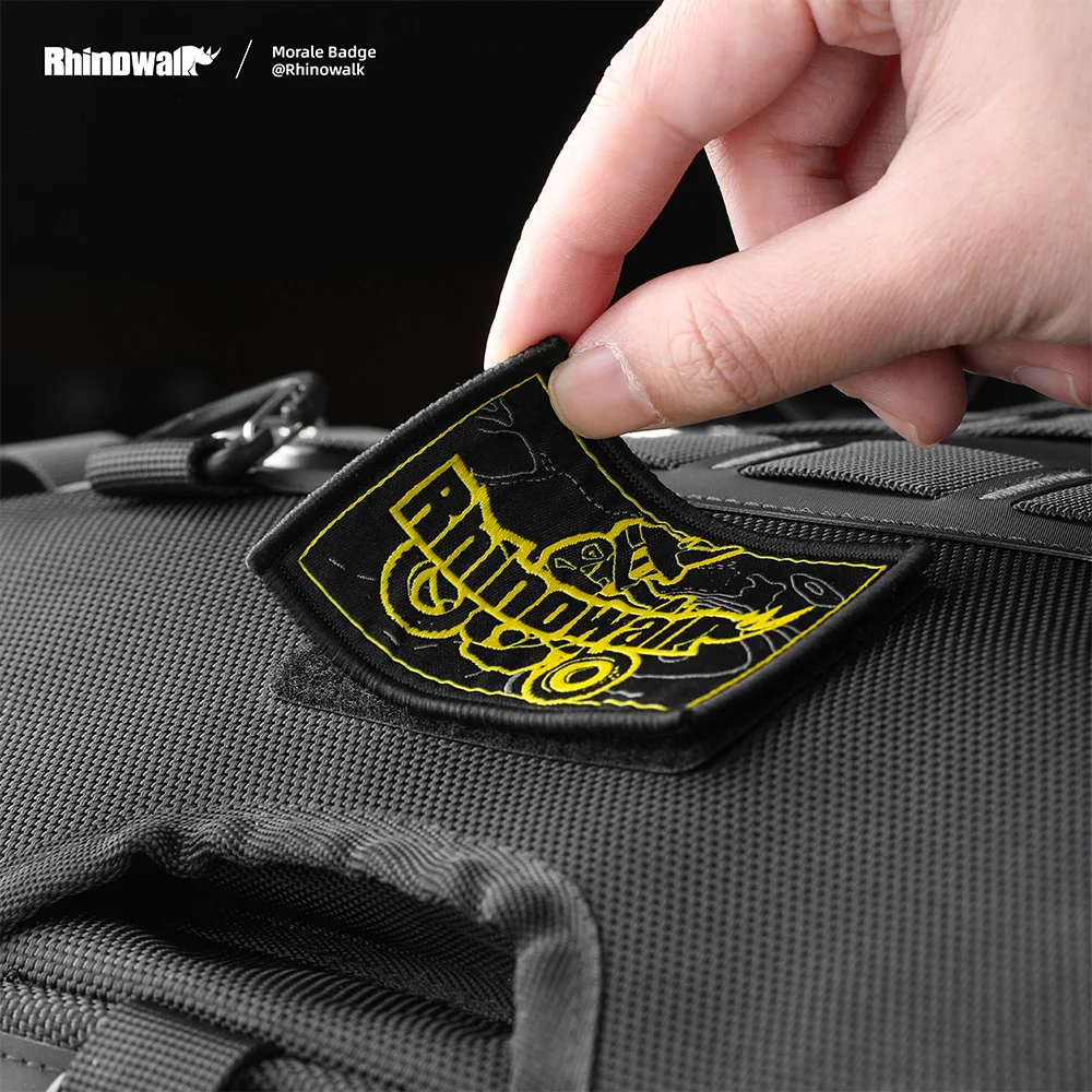 Rhinowalk Morale Patch Hook&Loop Patches Motorcycle Bag DIY Backpack Vest Tactical Morale Badge Applique Stickes Logo