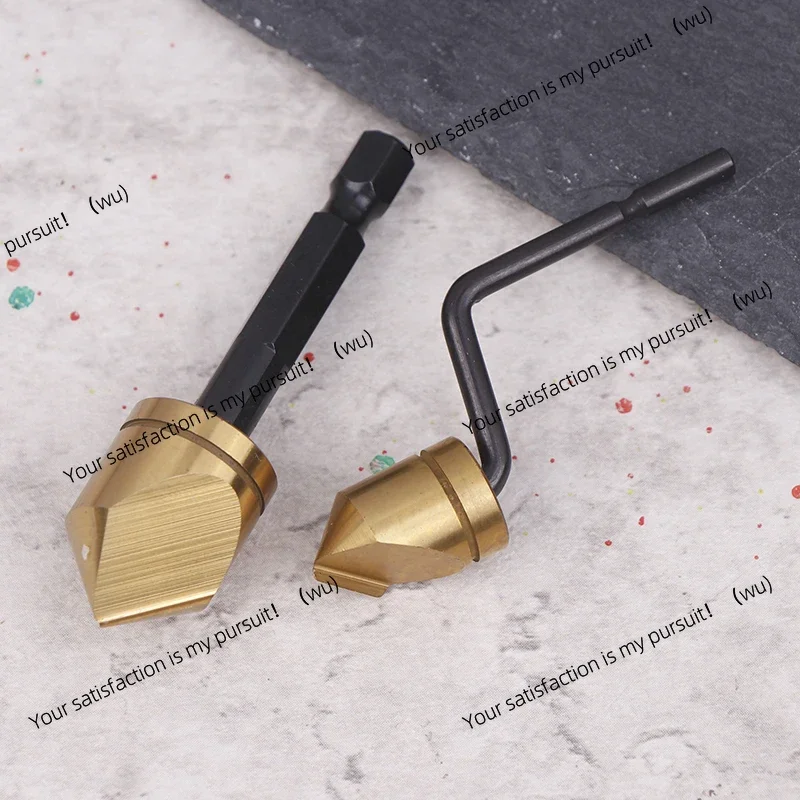 Gold Chamfering Knife Countersunk Blade BC1251 Straight Handle 1651 Deburring And Trimming Tool Chamfer Edge Cutter Head