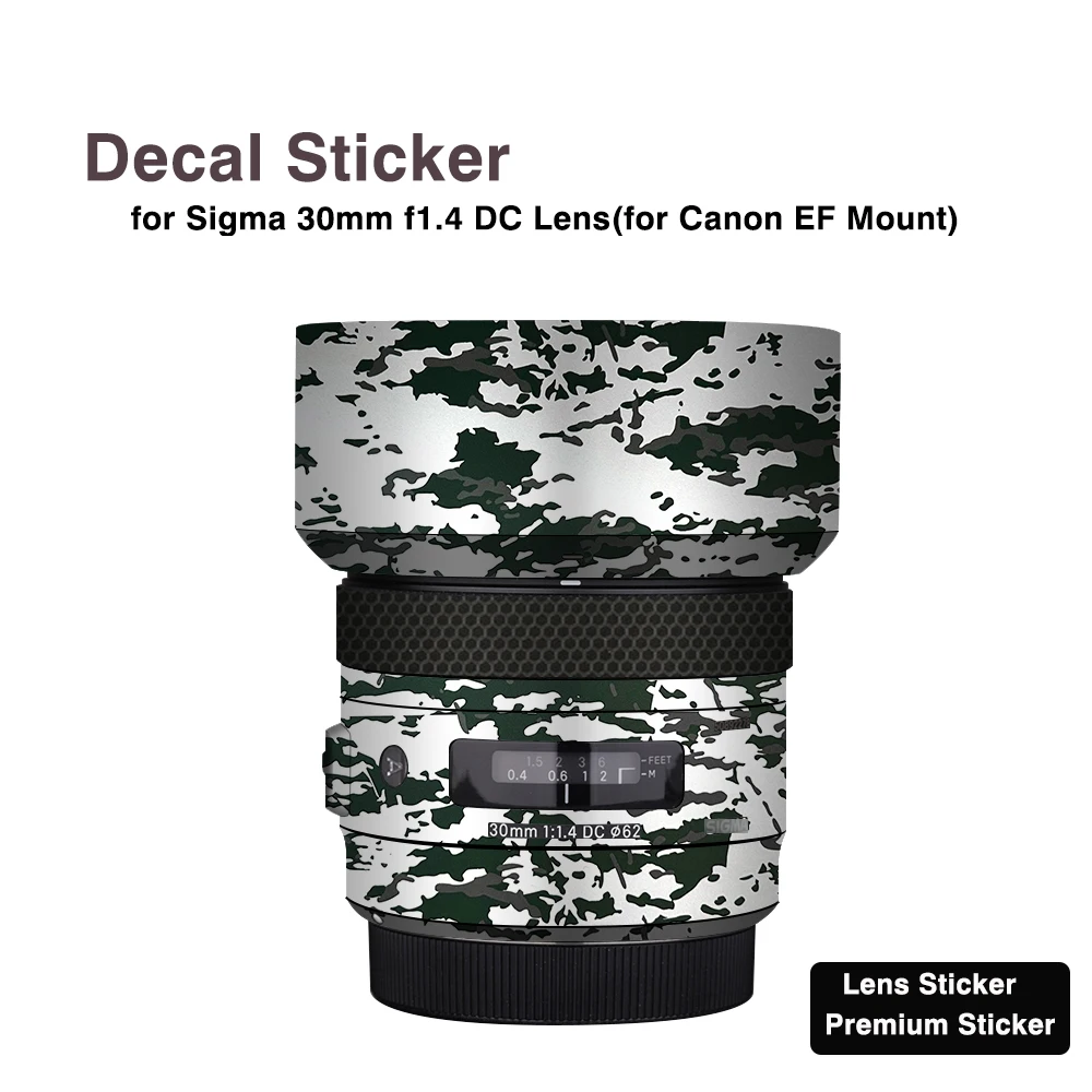 

30F1.4 Decal Sticker for Sigma 30mmF1.4 DC DN RF Mount Lens Skin Wrap Cover for Canon RF Mount Lens Sticker Protective Film