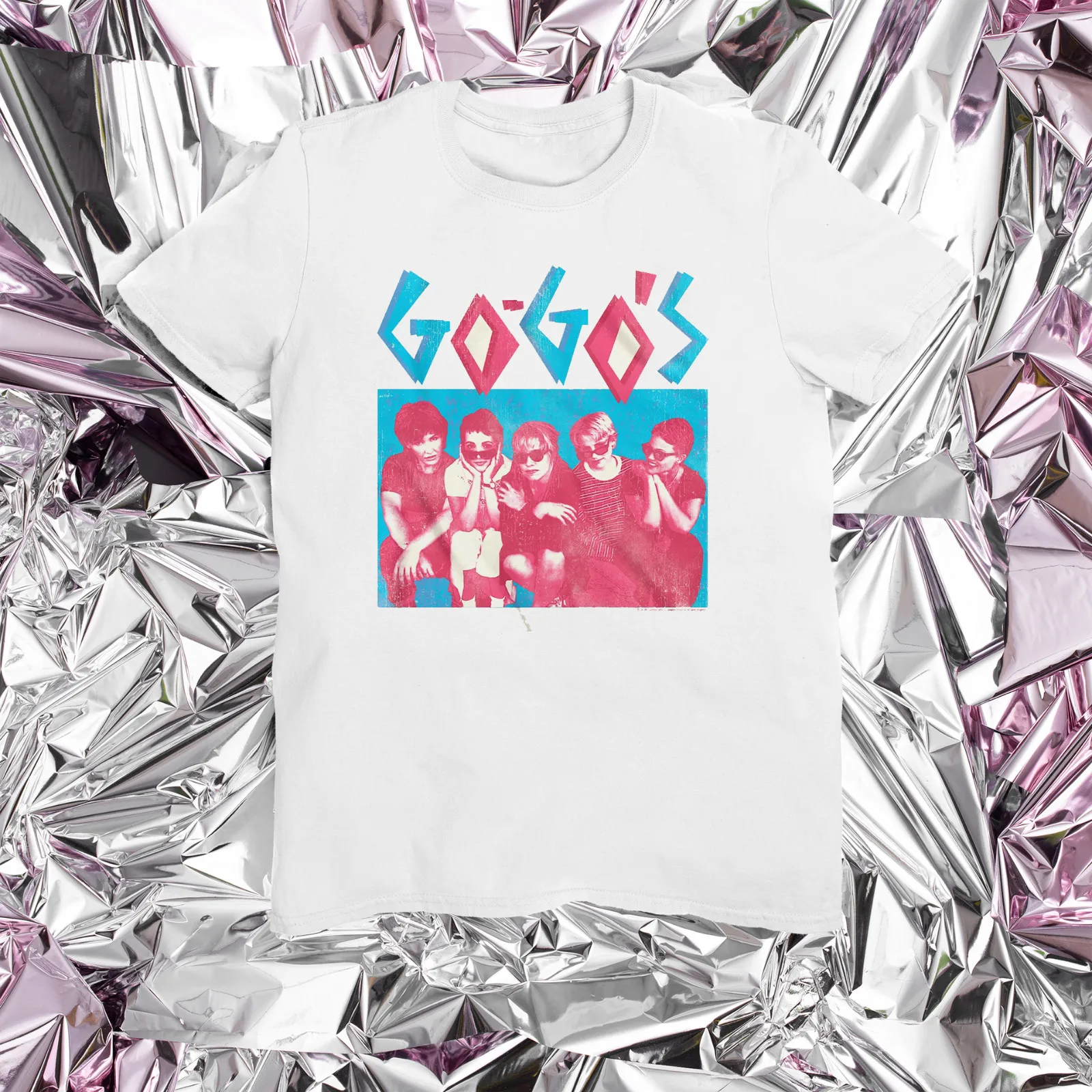 Горячая тенденция The Go Gos, хлопковая белая футболка унисекс с короткими рукавами, размеры от S до 4XL KC02