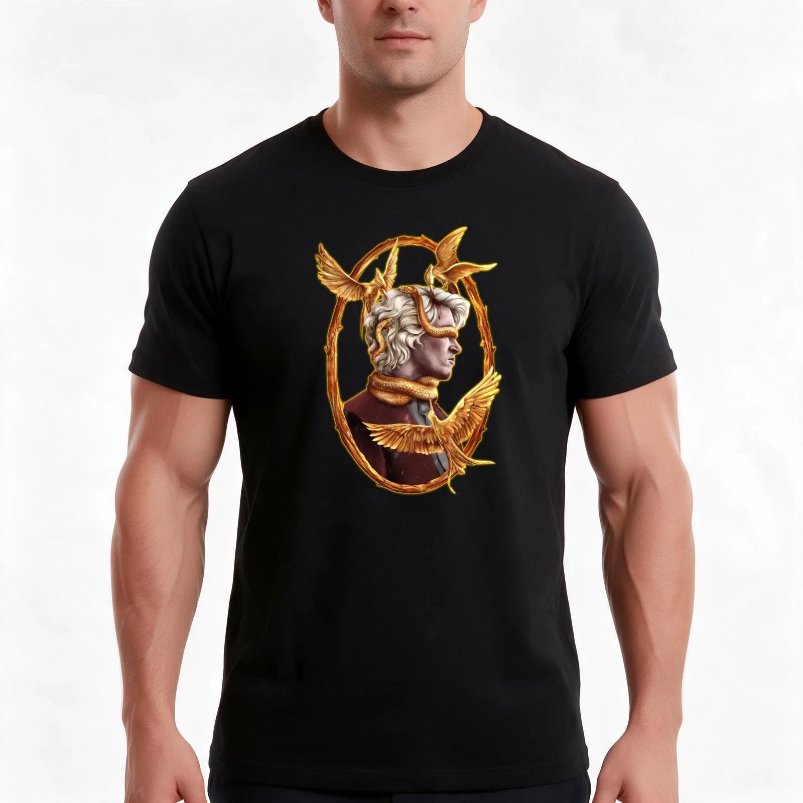 Coriolanus Snow I can fix him hunger games T-Shirt, Summer Casual Cotton Tee, Oversized Streetwear Tops, Vintage Graphic Print