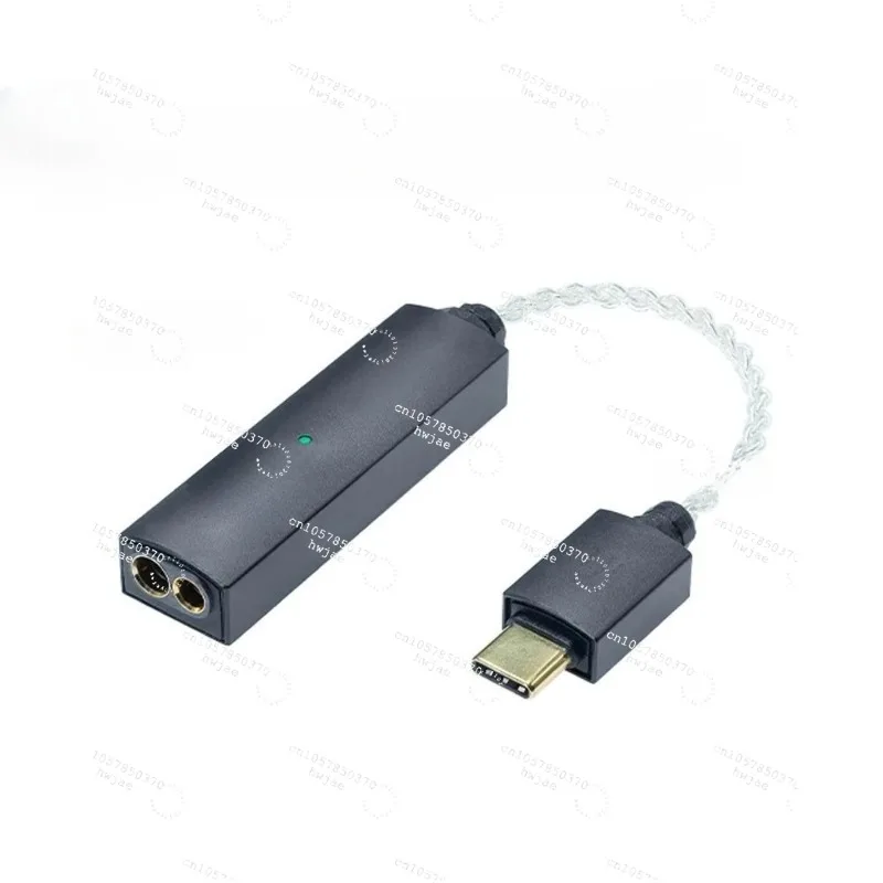 Portable USB Balanced DAC Headphone Amplifier,  Audio Dongle with Dynamic Enhancement, USB-C to 3.5mm & 4.4mm Audio Decoder