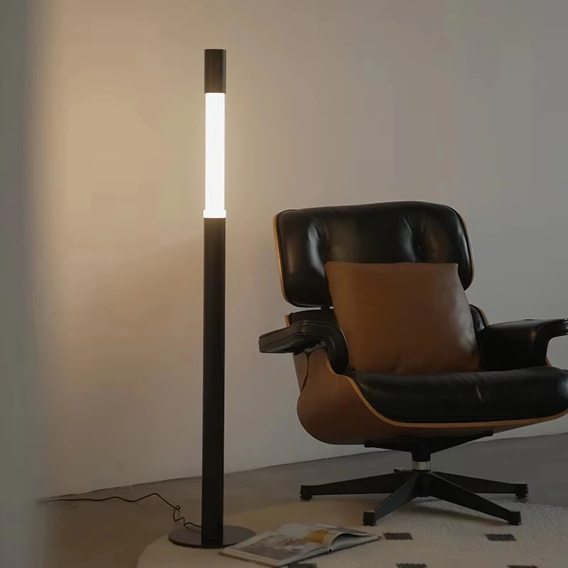 

Modern Minimalist Floor Lamp with Touch Sensor Standing Light for Living Room Bedroom Sofa Side Corner Entryway Designer Light