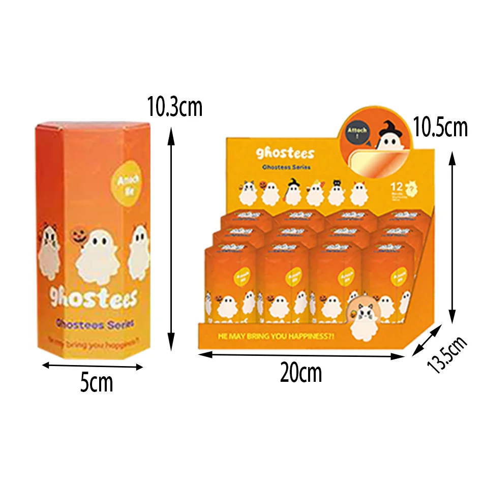 HOT NEW Halloween Ghost Little Smartphone Decoration Ghost Blind Box Mini Desktop Decoration Children's Christmas Birthday Gift