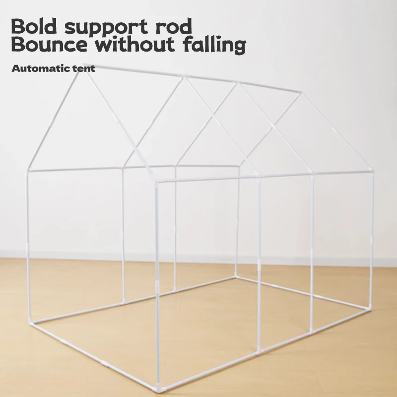 Barraca de jogo dobrável infantil, barraca de jogo portátil interna/externa com corte de janela, base secreta, decoração de festa de aniversário ideal g