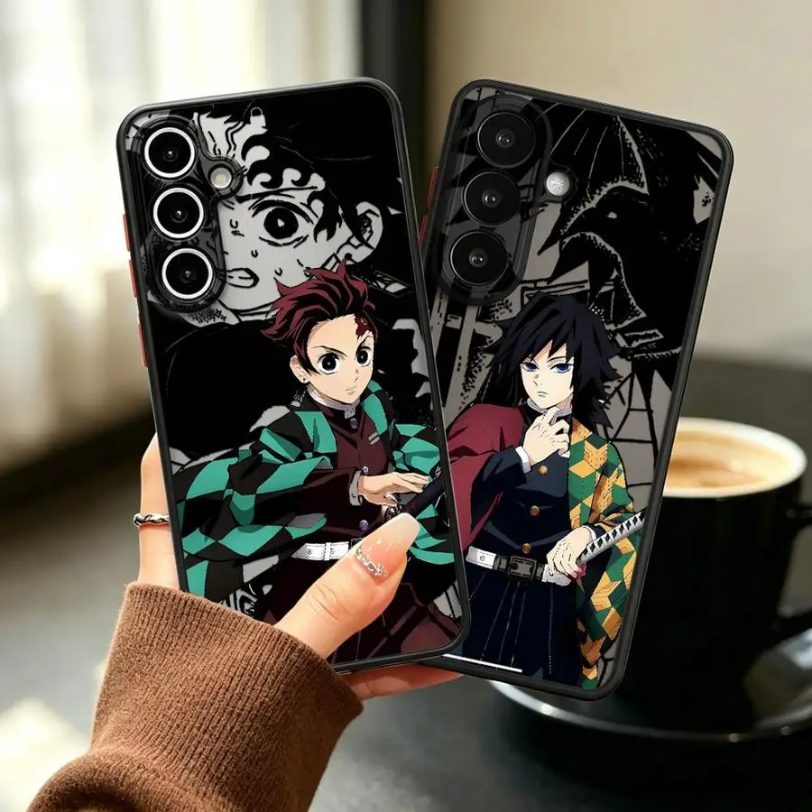 Phone Cover Case for Samsung Galaxy A56 A55 A52S A72 A34 A36 A54 A17 A35 A53 A16 A15 A14 A23 A73 A33 Anime Demons Slayer