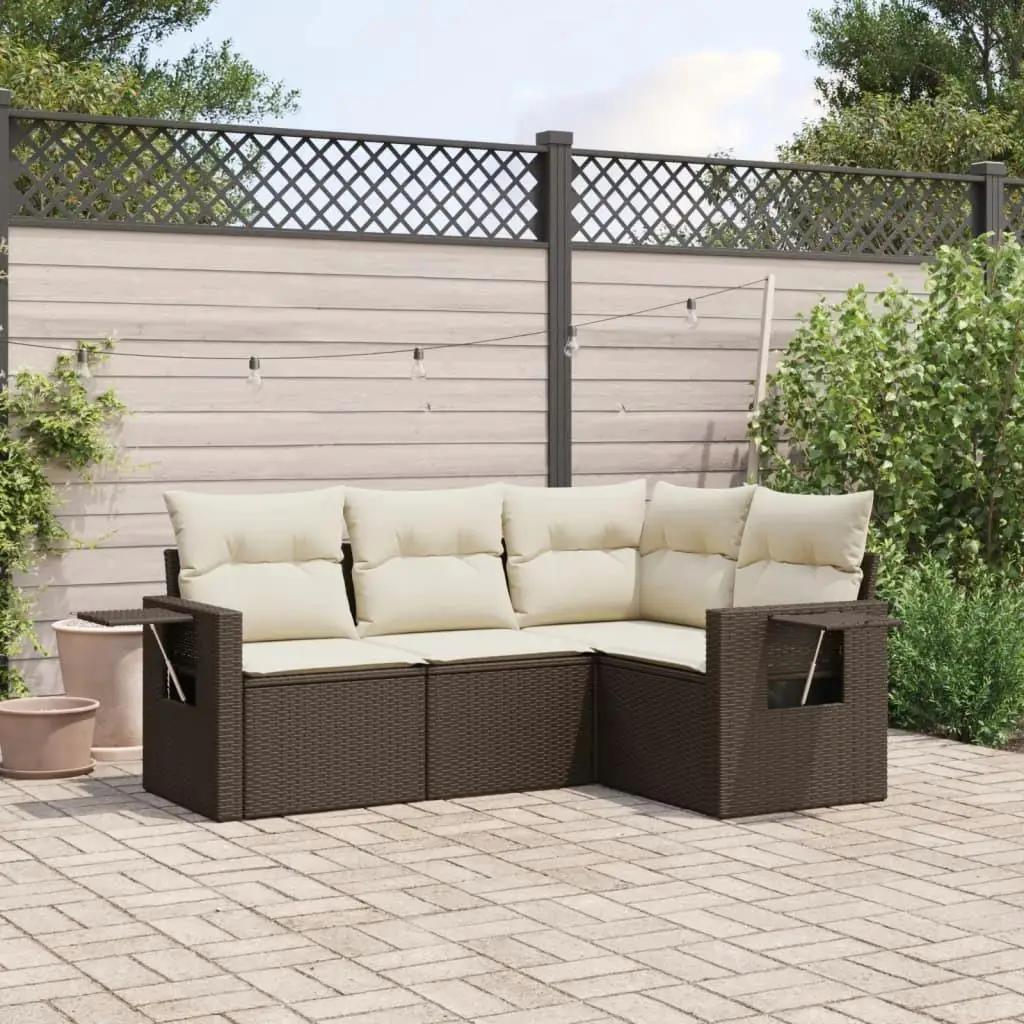 

Cozy Brown PE Rattan Large Modular Garden Sofa Set for Outdoor Relaxation and Entertaining