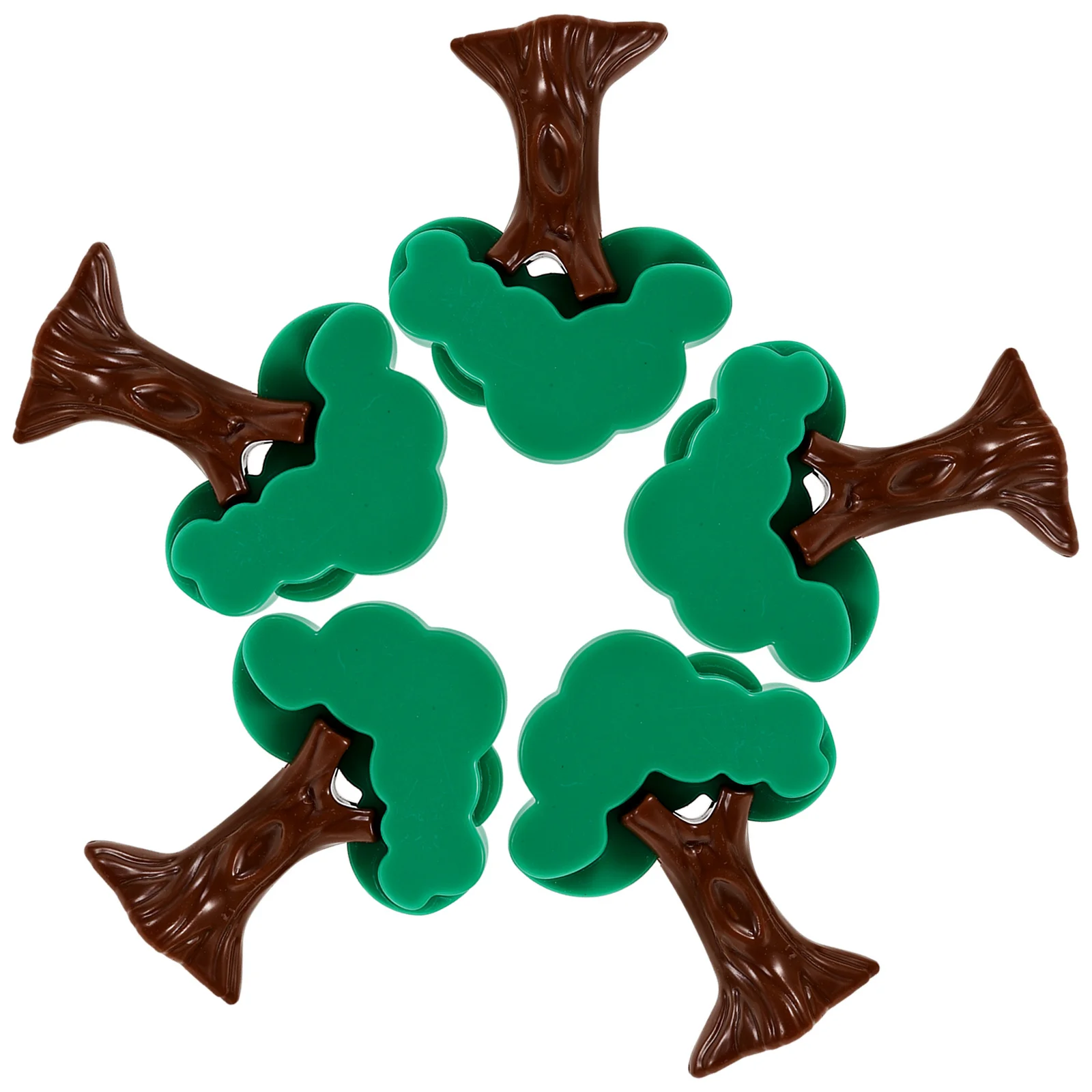 5 قطعة أشجار الغابات الصغيرة لمناظر القطار لتقوم بها بنفسك مجموعة لعب للأطفال وهمية شجرة الصنوبر البلاستيكية ديكور المناظر الطبيعية العمارة محاكاة #3