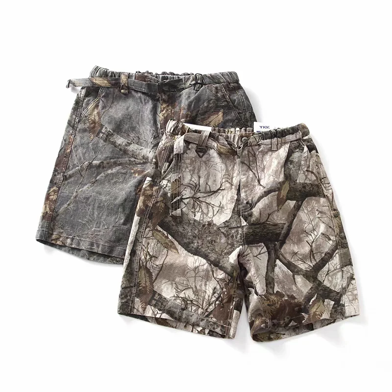 

Шорты-бриджи Forest Origin Heavyweight High Quality Duck Hunt Camouflage свободного кроя, летние, повседневные, прямые, с камуфляжным принтом